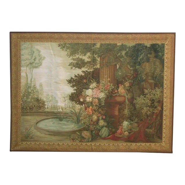 Vintage Tapestry Depicting an Exotic Bird For Sale