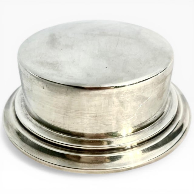 Silver Vintage French Silver Plate Coquillor Butter Press For Sale - Image 8 of 16