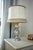 Antique White Brass Table Lamp, France, 1950s For Sale - Image 6 of 6