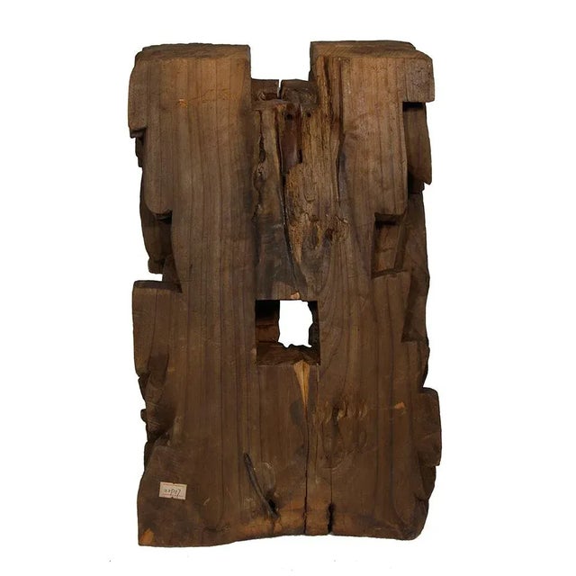 Wood 19th Century Antique Chinese 3d Wood Carving Panel For Sale - Image 7 of 8