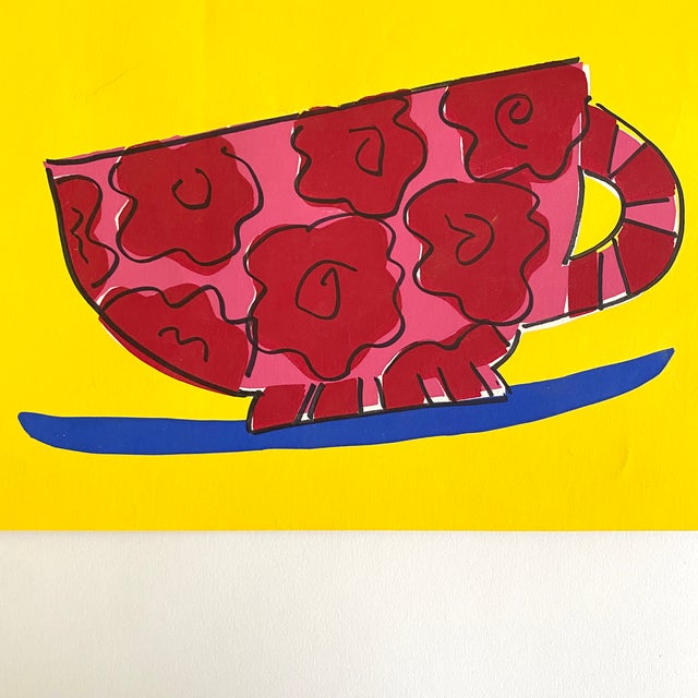 La Tazza [The Cup] is my first silkscreen, pulled during a class in 1993, and signed on the reverse. SUBJECT: I was taking...