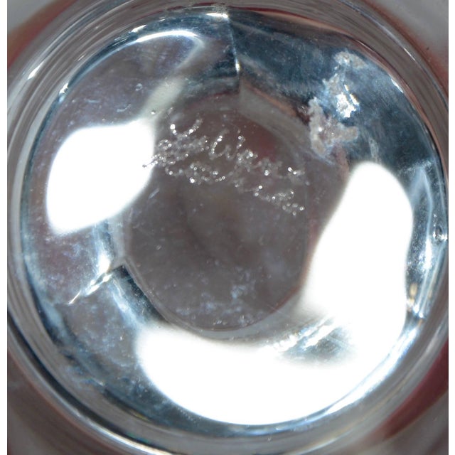 Transparent Lalique Clear and Satin Crystal Glass Koi Fish Ring Dish For Sale - Image 8 of 9