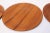 Brown 1960s Set of 10 Danish Modern Teak Dinner Plates by Langva For Sale - Image 8 of 13