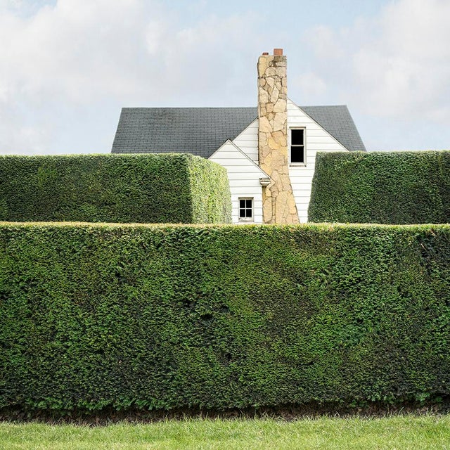 "Privacy #5" Contemporary House Photograph Landscape Digital Collage by Carol Erb For Sale
