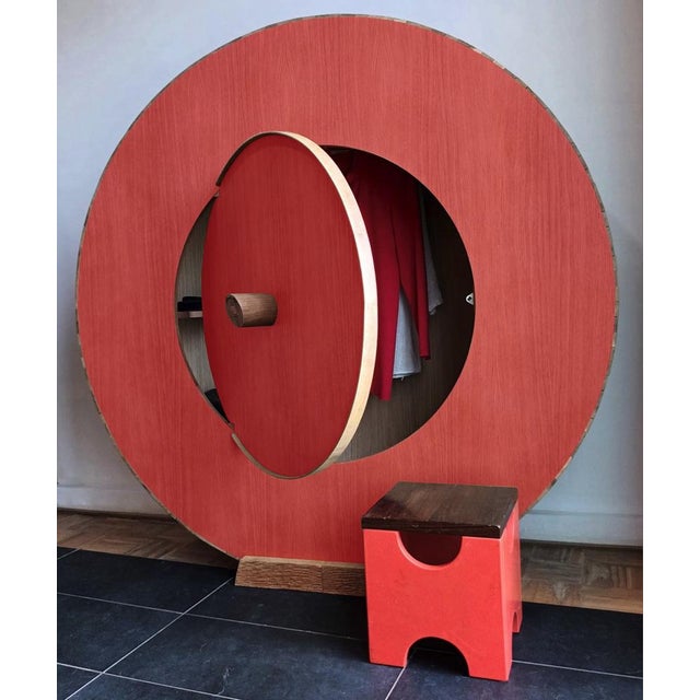 Wood Wardrobe by Pietro Meccani for Meccani Design For Sale - Image 7 of 9