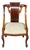 Antique 19th C. Mahogany Regency Empire Klismos Library Desk Gondola Arm Chair For Sale