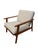 1960s Mid-Century Modern Walnut Arm Chairs - Refinished & Reupholstered! For Sale - Image 5 of 10