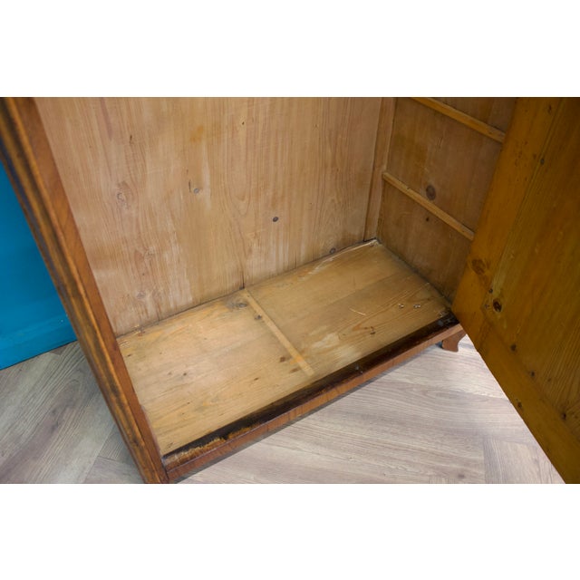 Wood Vintage Biedermeier Burr Walnut Wardrobe, 1930s For Sale - Image 7 of 9