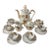 Mid 20th Century Porcelain Coffee Service Gold Rim Bareuther Waldsassen Bavaria-Germany 24k Gold - 15 pcs For Sale