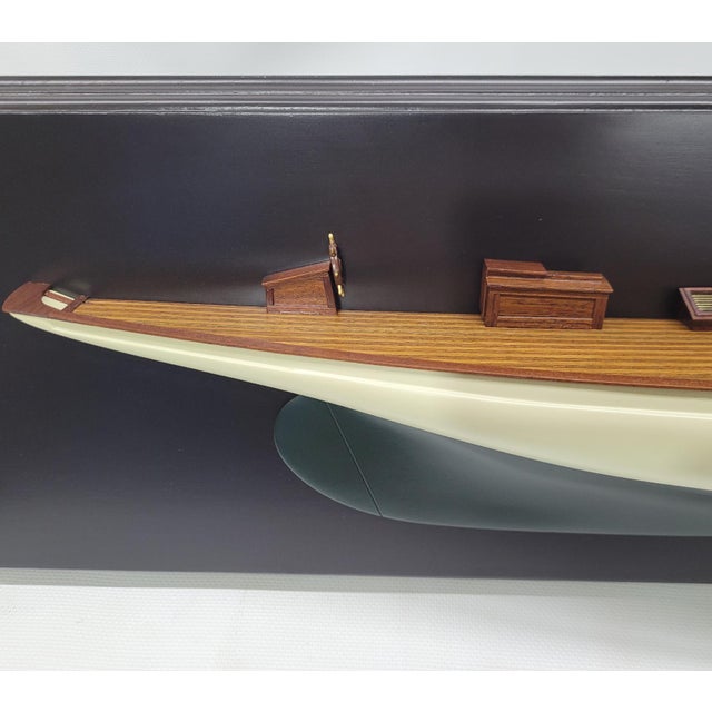Scale Half Model Of Americas Cup Yacht "Puritan" For Sale - Image 11 of 12