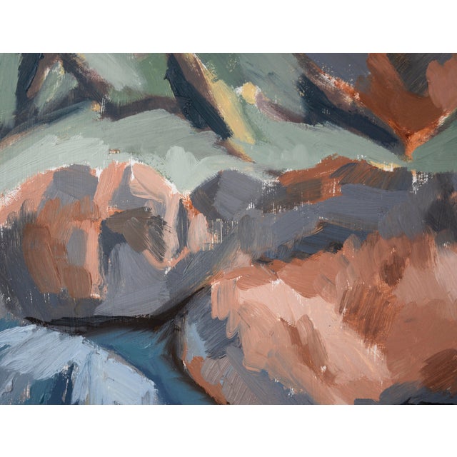 Two Reclining Figures - Bay Area Figurative School Abstract Expressionist Abstracted figurative composition by San...