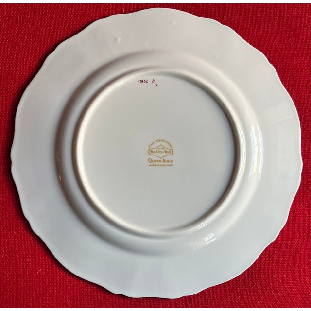 English Fine Bone China Floral 9 1/4" Porcelain Plates by Eaton and Hammersley - Set of 8 For Sale In New York - Image 6 of 8