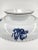 Late 20th Century Hand-Painted Bat Trang Blue & White Porcelain Pedestal Serving Dish With Dragon Motif For Sale - Image 11 of 13
