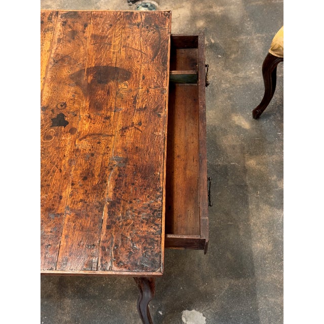 Wood 19th Century French Oak Side Table For Sale - Image 7 of 11