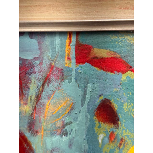 Acrylic Abstract Framed Painting For Sale - Image 11 of 12
