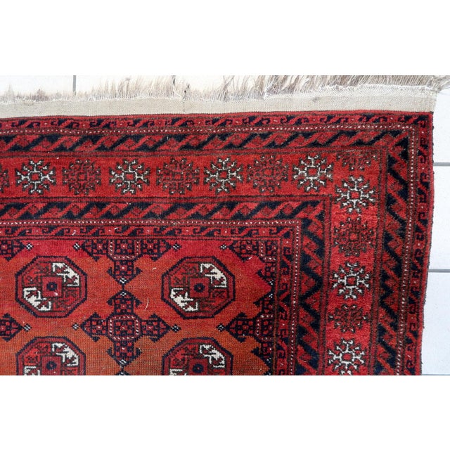 1920s, Handmade Antique Afghan Baluch Rug 3.8' X 4.8' For Sale - Image 11 of 13