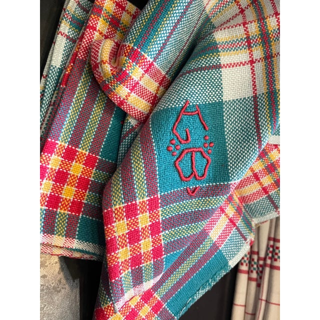 French Kitchen Table Towels in Linen Canvas with Embroidery, 1920s, Set of 82 For Sale - Image 4 of 18