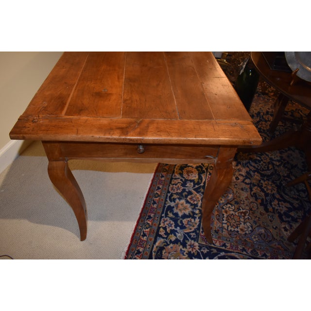 19th Century 19th Century Fruitwood Farm Table For Sale - Image 5 of 8