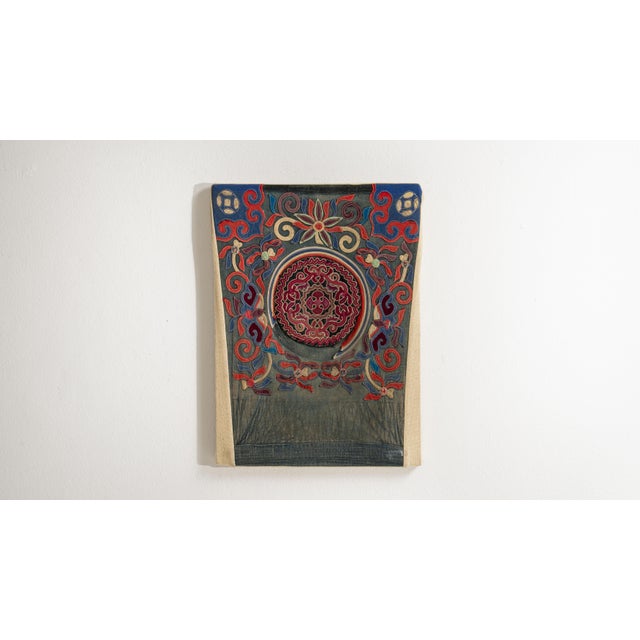 Early 20th Century China Tan Textile Wall Hanging For Sale - Image 15 of 15