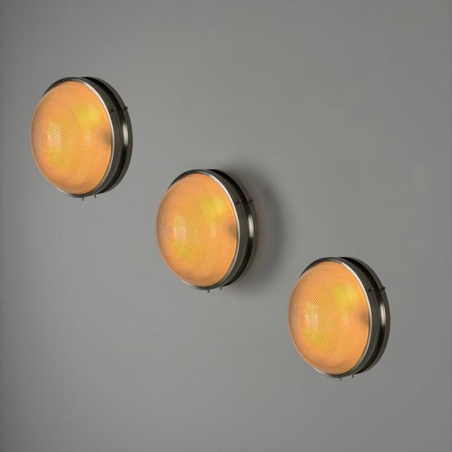 Sigma Wall Lights by Sergio Mazza for Artemide, 1960s, Set of 3 For Sale - Image 3 of 11
