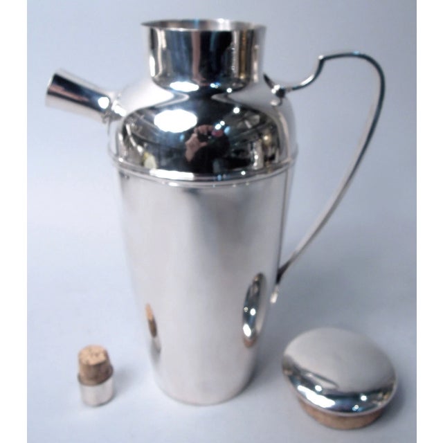 1920s 1920s Tiffany Shaker 20040 Art Deco Cocktail Martini Barware American Sterling Silver For Sale - Image 5 of 11