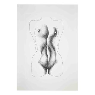 Giacomo Porzano, Nude, 1972, Etching For Sale