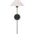 Hackney 25" Tail Sconce in Bronze with Linen Shade Designer: J. Randall Powers Finish: Bronze Height: 25" Width: 10.75"...