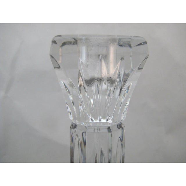 Waterford Crystal Waterford Crystal 8" Tall Candlestick For Sale - Image 4 of 8