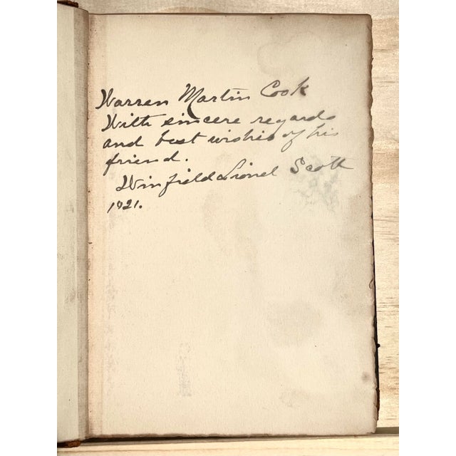 Embossed Leather Fine Binding Autograph Signed by the Author St. Blasien's Maid: An Alsacian Idyl a by Winfield Lionel Scott For Sale - Image 4 of 6