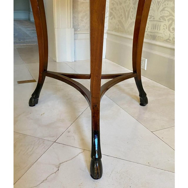 18th Century Directoire Walnut Tripod Table From Lucca Italy, Circa 1810 For Sale - Image 5 of 8