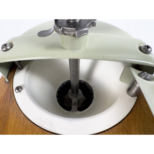 Vintage Peugeot Frères French Coffee Grinder in Sage Green, Mid-20th Century For Sale - Image 12 of 14