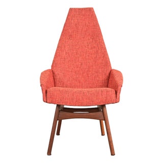 Adrian Pearsall for Craft Associates Mid-Century Modern High Back Lounge Chair, 1960s For Sale