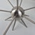 Mid-Century Modern 1990s Atomic Age 6 Arm Silver Spikey Sputnik Ceiling Light Fixture Chandelier For Sale - Image 3 of 6