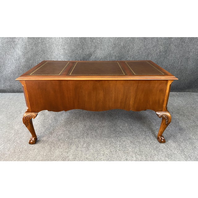 Hekman Solid Mahogany Leather Top Executive Desk Chairish