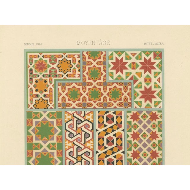 G. Süsser after Albert Racinet, XXXVI of L’Ornement Polychrome, 1869, Paper For Sale - Image 4 of 10