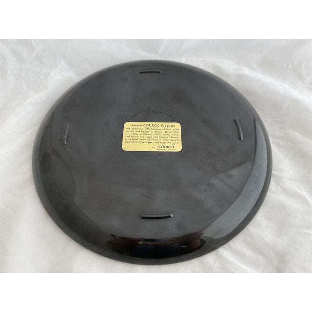 1960s Vintage Stagecoach Couroc Tray For Sale - Image 5 of 6