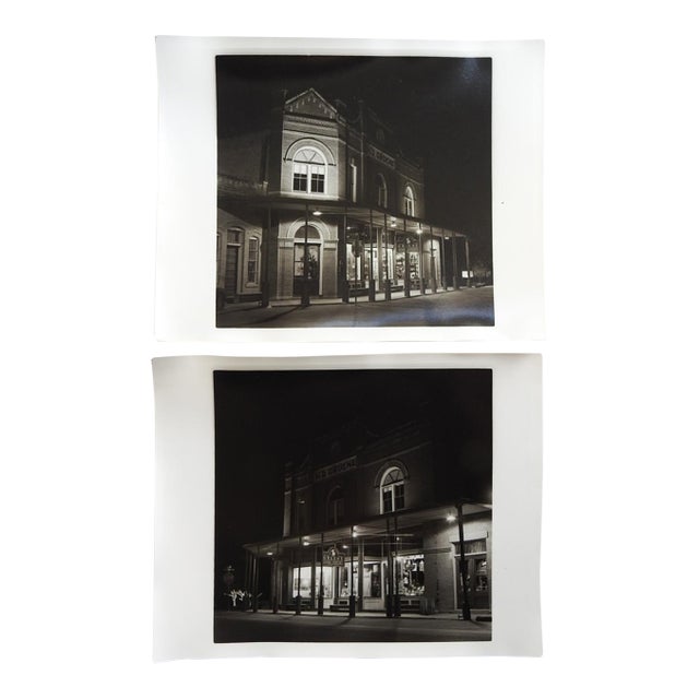Late 20th Century Gruene Texas Evening Street Scene Photograph - A Pair For Sale