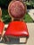French Frontgate Langston Leather Dining Round Back Side Chairs- Set of 4 For Sale - Image 3 of 9
