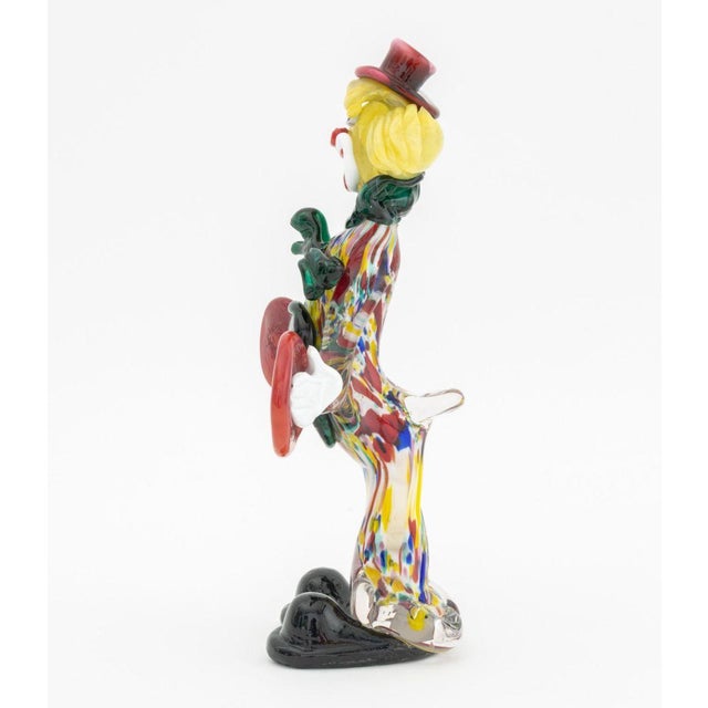 Murano Art Glass Clown Sculptures, 2 For Sale - Image 13 of 17