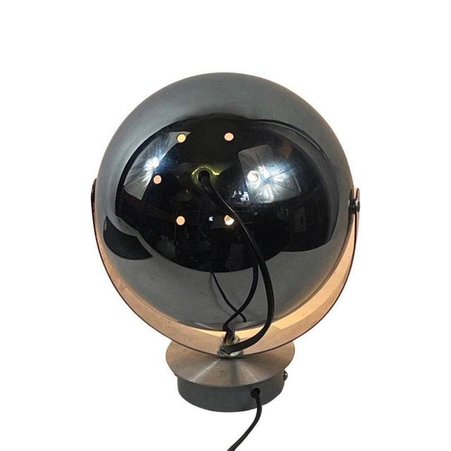 Space Age Pop Art Chrome Table Lamp with Spot Globe For Sale - Image 6 of 8