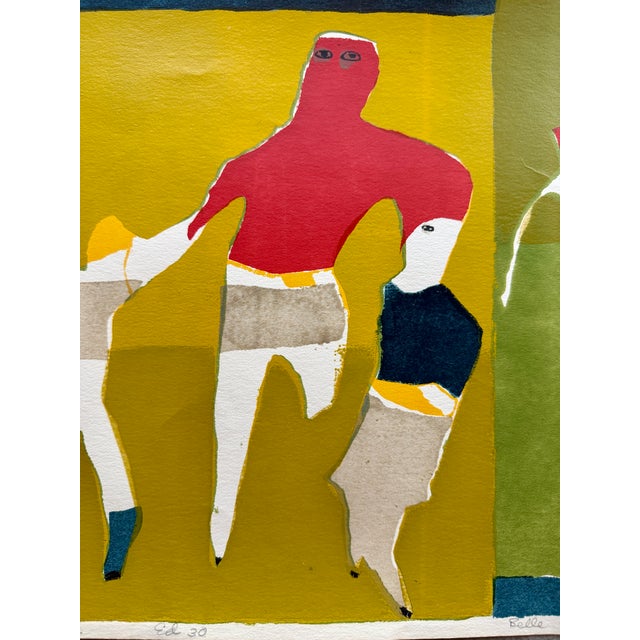 Green 1963 Belle Osipow Signed Serigraph "Foot Featly Here and There" Immaculate Heart College Sister Magdalen Mary Pop Art For Sale - Image 8 of 13