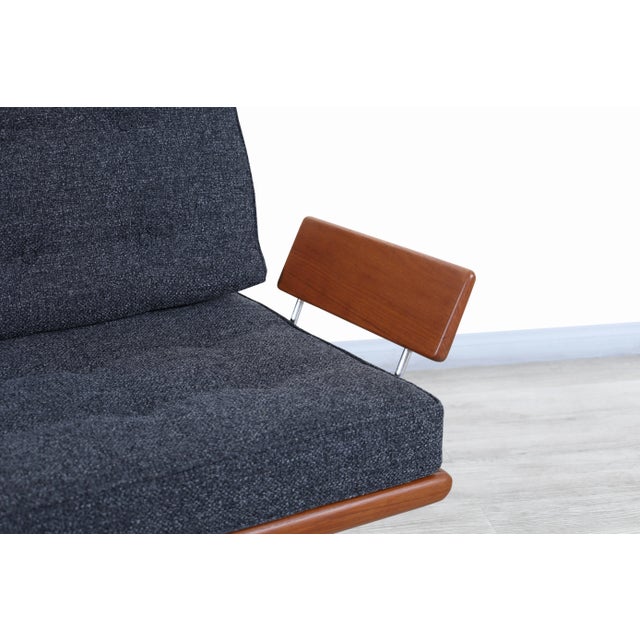 1950s Danish Modern Teak Sectional Sofa by Peter Hvidt- Set of 2 For Sale - Image 12 of 13