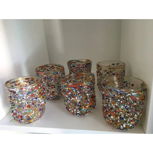 2000s Murrisa Murano Glass" Glasses- Set of 6 For Sale - Image 11 of 11
