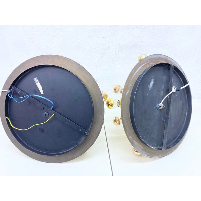 Metal Space Age Sputnik Wall Lamps in Brass from Cosack Leuchten, 1960s, Set of 2 For Sale - Image 7 of 11