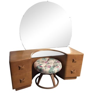 Heywood-Wakefield Rio Vanity & Stool For Sale