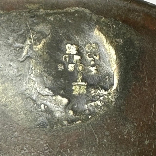 Small English Georgian Farrow and Jackson Copper Half Gallon Ale Jug For Sale - Image 12 of 12