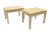 Henredon Asian Inspired Faux Goatskin Tables — a Pair For Sale