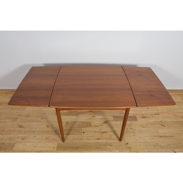 Mid-Century Square Extendable Teak Dining Table, Denmark, 1960s For Sale - Image 14 of 18