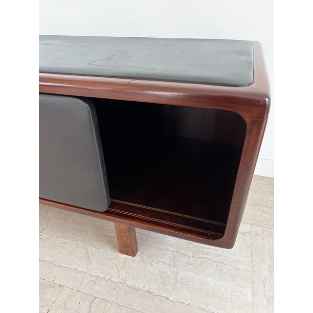 Sideboard Bench in Wood and Leather, Finland, 1950s For Sale - Image 13 of 18