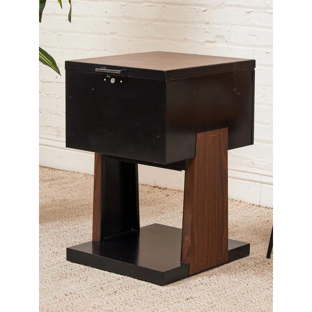 Black Atomic Filing Cabinet 1970s For Sale In Los Angeles - Image 6 of 9